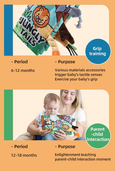 Soft Cloth Book for Babies, 4 Pages