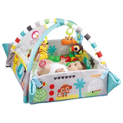 Baby Activity Gym with Padded Fence, green