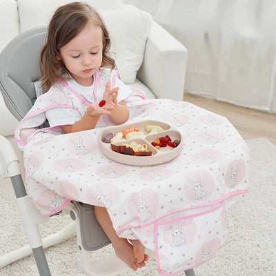 Waterproof Bib Coverall for High Chairs