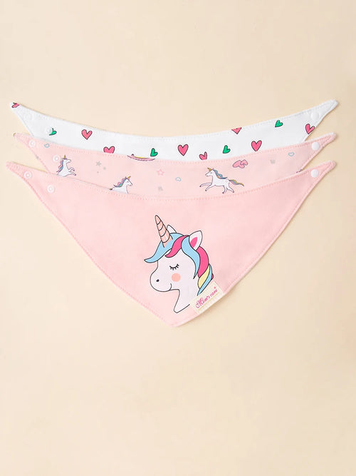 Cotton Bandana Drool Bibs, 3-Pack