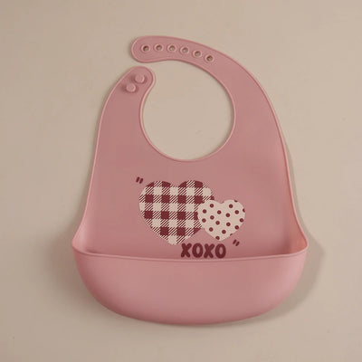 Silicone Baby Bib with Food-Catching Pocket
