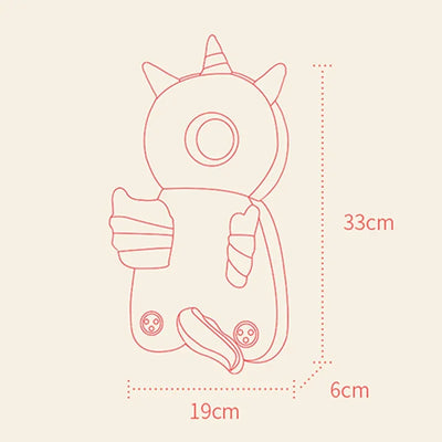 Toddler Head Cushion Backpack, Animal Designs