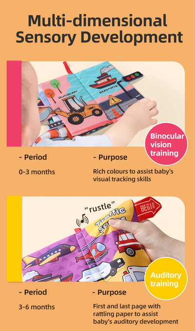 Soft Cloth Book for Babies, 4 Pages