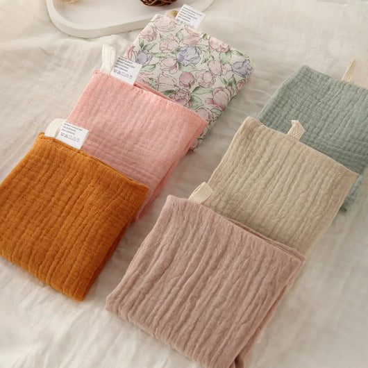 Muslin Baby Washcloths, 6-Layer Cotton, 3 or 5 Pack, product photo 2
