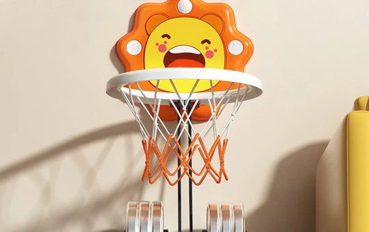Kids' Wall-Mount Basketball Hoop with Ball