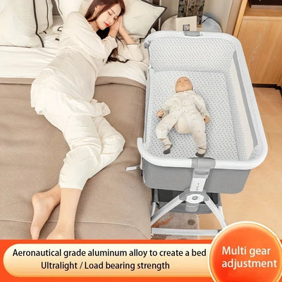 Bedside Baby Crib, Foldable and Height Adjustable, product photo 1