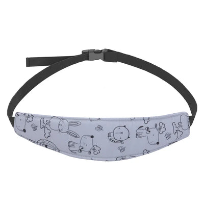 Stroller Head Support Strap, Grey animals