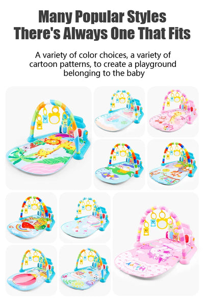 Baby Play Gym with Kick Piano Mat