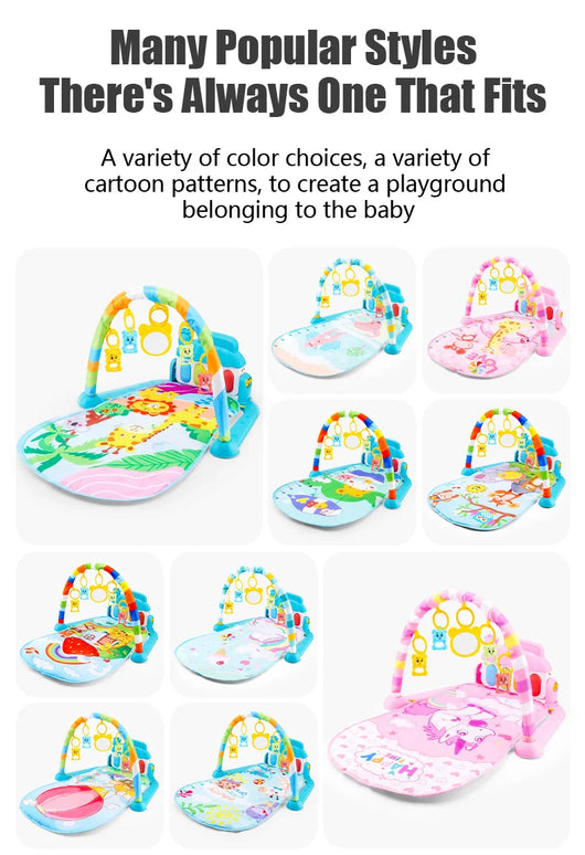 Baby Play Gym with Kick Piano Mat