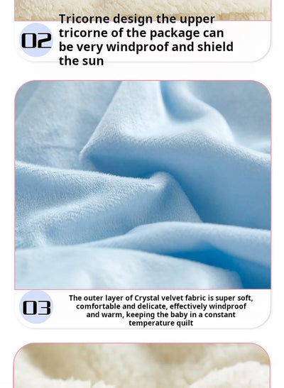 Hooded Winter Baby Wrap Blanket