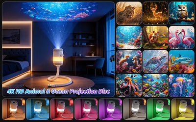 Galaxy Star Projector with Story Slides