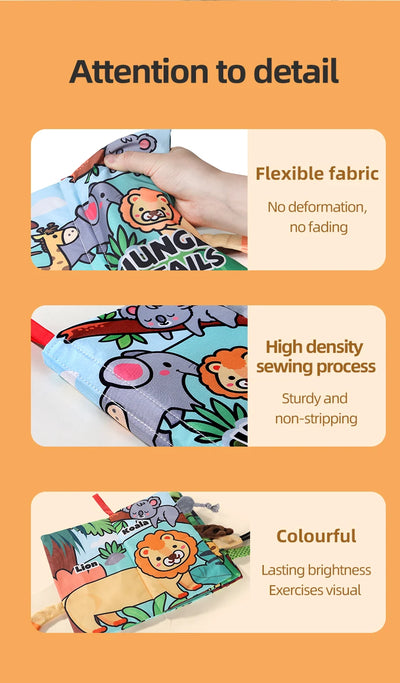 Soft Cloth Book for Babies, 4 Pages