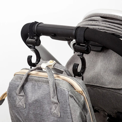 Stroller Hooks, 2-Pack, 360° Rotating