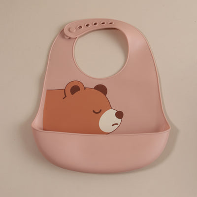 Silicone Baby Bib with Food-Catching Pocket
