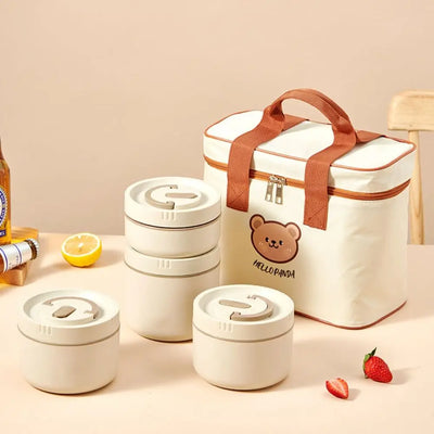 Insulated Bear Lunch Bag