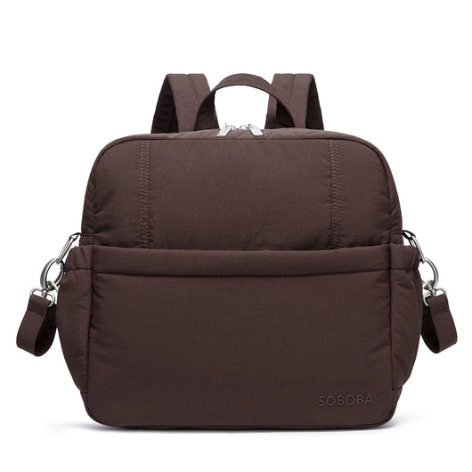 Soboba Diaper Bag Backpack, Large, Coffee