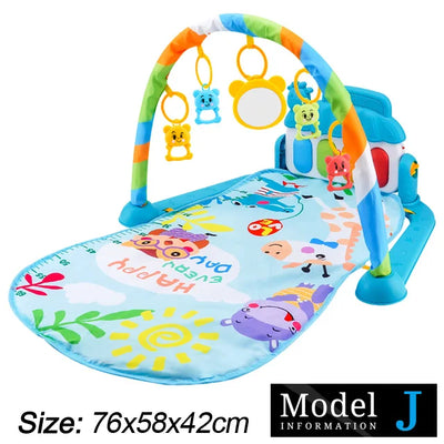 Baby Play Gym with Kick Piano Mat