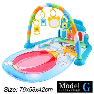 Baby Play Gym with Kick Piano Mat
