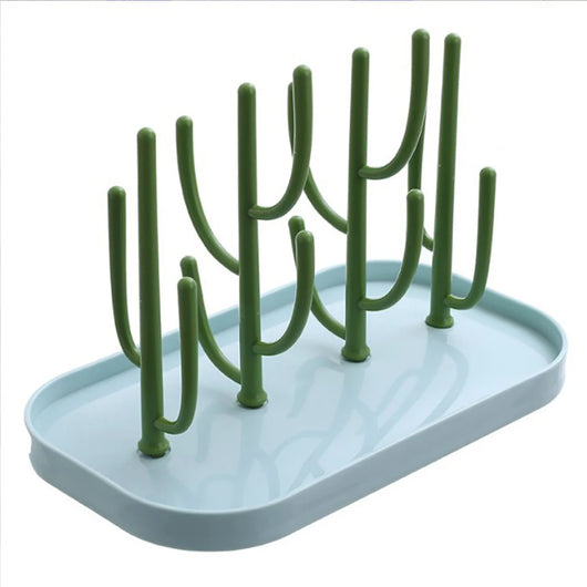 Baby Bottle Drying Rack, Tree Design, blue