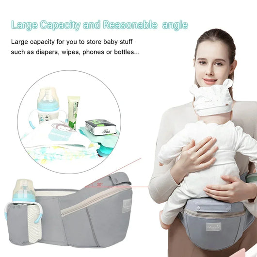 Ergonomic Baby Carrier with Hip Seat, 3–36 Months