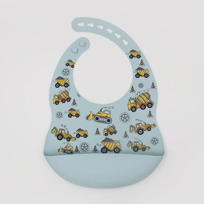 Silicone Baby Bib with Food-Catching Pocket