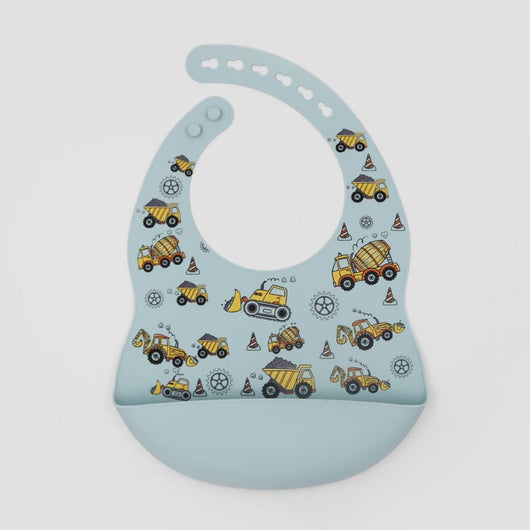 Silicone Baby Bib with Food-Catching Pocket