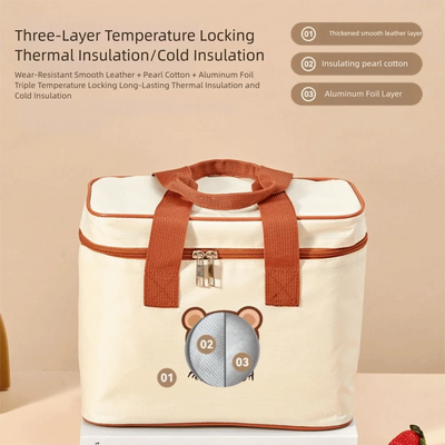 Insulated Bear Lunch Bag