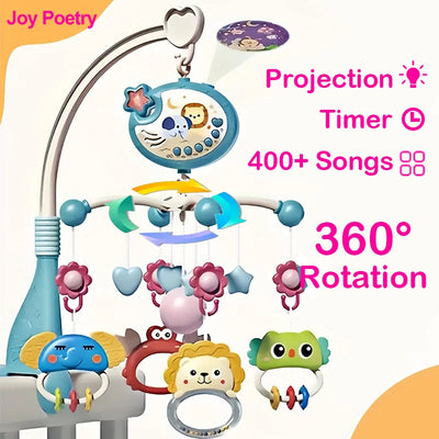 Musical Crib Mobile with Night Light Projector