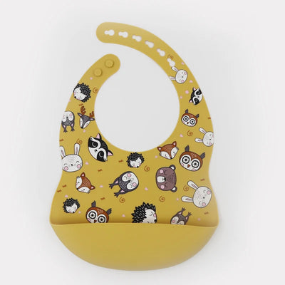 Silicone Baby Bib with Food-Catching Pocket