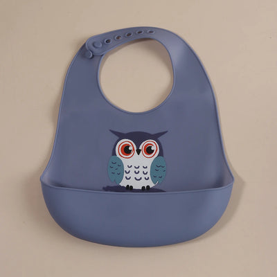 Silicone Baby Bib with Food-Catching Pocket