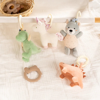 Plush Hanging Animal Rattle for Strollers