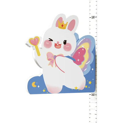 3D Animal Height Chart Wall Stickers