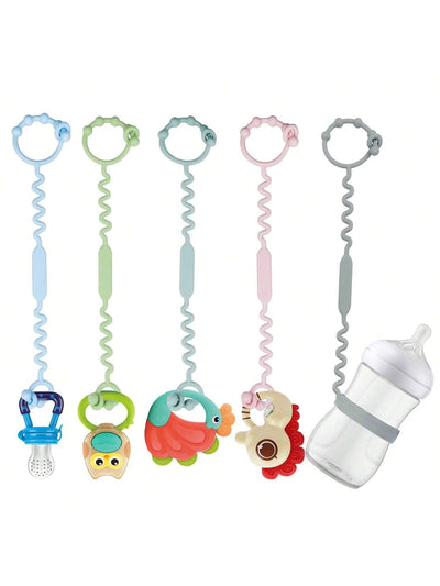Silicone Toy Straps, 5-Pack