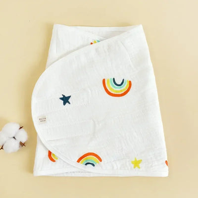 Cotton Muslin Swaddle Wrap, 0–6 Months