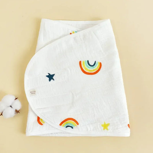 Cotton Muslin Swaddle Wrap, 0–6 Months