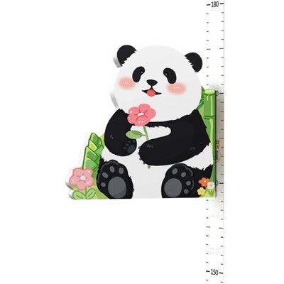 3D Animal Height Chart Wall Stickers
