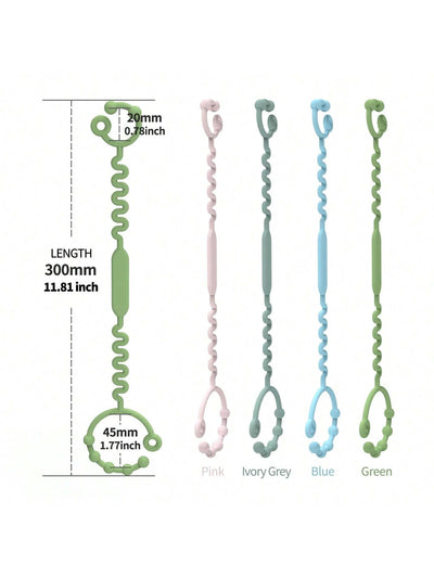 Silicone Toy Straps, 5-Pack