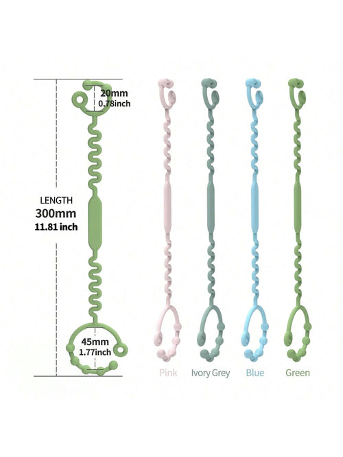 Silicone Toy Straps, 5-Pack