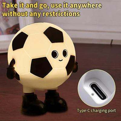 Soccer Ball Silicone Night Light, 7 Colors