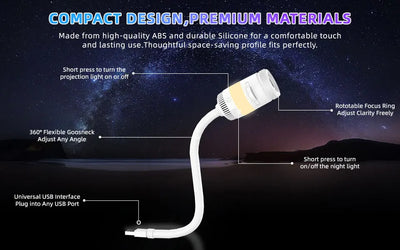 Galaxy Star Projector with Story Slides