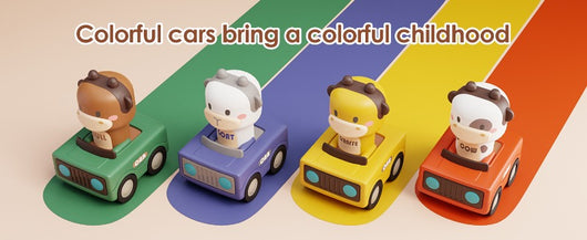 Press-and-Go Animal Race Cars