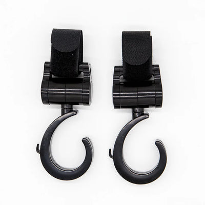 Stroller Hooks, 2-Pack, 360° Rotating