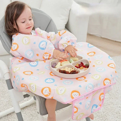 Waterproof Bib Coverall for High Chairs
