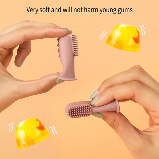 Baby Finger Toothbrush, Silicone, with Case, product photo 2