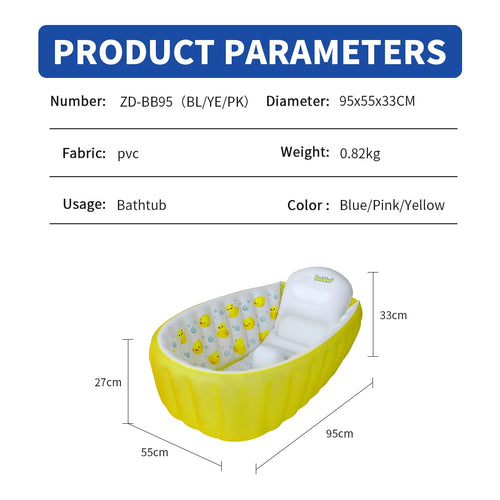 Inflatable Baby Bathtub, Portable