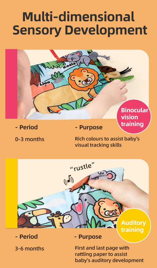 Soft Cloth Book for Babies, 4 Pages