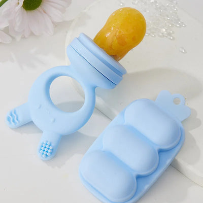 Silicone Fruit Feeder & Freezer Tray Set