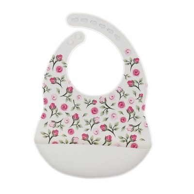 Silicone Baby Bib with Food-Catching Pocket