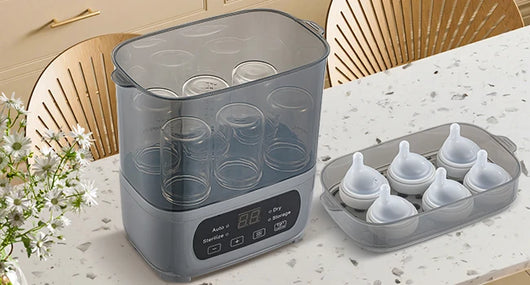 Baby Bottle Sterilizer and Dryer, Holds 6 Bottles, product photo 3