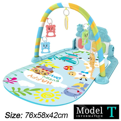 Baby Play Gym with Kick Piano Mat